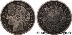 1 franc Cérès, Troisième République 1871 Paris F.216/1 TB 