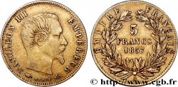 5 francs or Napoléon III, tête nue, grand module 1857 Paris F.501/4