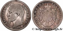 2 francs Napoléon III, tête laurée  1869 Paris F.263/10