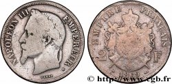 2 francs Napoléon III, tête laurée 1869 Strasbourg F.263/11