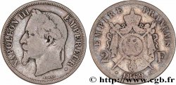 2 francs Napoléon III, tête laurée 1869 Strasbourg F.263/10