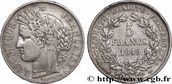 5 francs Cérès, IIe République 1849 Paris F.327/1