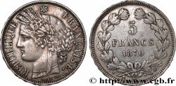5 francs Cérès, sans légende 1870 Bordeaux F.332/5