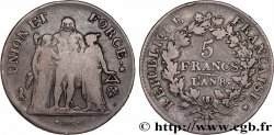 5 francs Union et Force, Union serré, avec glands intérieurs et gland extérieur 1800 Bayonne F.288/142