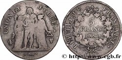 5 francs Union et Force, Union serré, seulement glands intérieurs 1803 Perpignan F.288/197