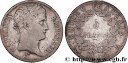 5 francs Napoléon Empereur, Empire français 1809 Rouen F.307/2 VF 