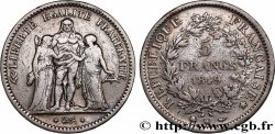 5 francs Hercule, IIe République 1849 Strasbourg F.326/6