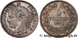 5 francs Cérès, sans légende 1871 Bordeaux F.332/8