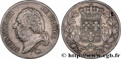 5 francs Louis XVIII, tête nue 1824 Lille F.309/98
