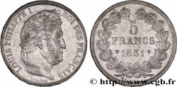 5 francs Ier type Domard, tranche en relief 1831 Lille F.320/13