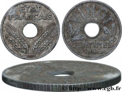 VINGT centimes État français, cannelures larges 1941  F.152/3