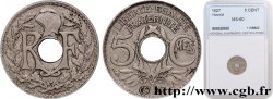5 centimes Lindauer, petit module 1927  F.122/12
