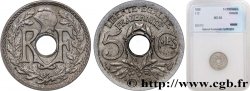 5 centimes Lindauer, maillechort 1938 Paris F.123A/2
