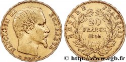 20 francs or Napoléon III, tête nue 1855 Paris F.531/3