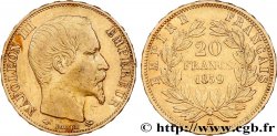 20 francs or Napoléon III, tête nue 1859 Paris F.531/15