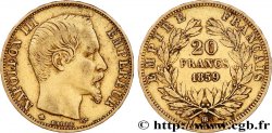 20 francs or Napoléon III, tête nue 1859 Strasbourg F.531/16