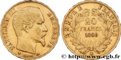 20 francs or Napoléon III, tête nue 1860 Strasbourg F.531/20