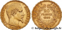 20 francs or Napoléon III, tête nue 1860 Strasbourg F.531/20