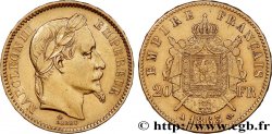20 francs or Napoléon III, tête laurée 1863 Paris F.532/6