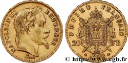20 francs or Napoléon III, tête laurée 1868 Paris F.532/18
