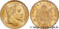 20 francs or Napoléon III, tête laurée 1869 Paris F.532/20