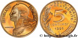 5 centimes Marianne, BE (Belle Épreuve), 4 plis 1998 Pessac F.125/41 var.