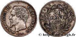 20 centimes Napoléon III, tête nue 1856 Lyon F.148/6