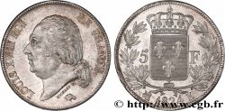 5 francs Louis XVIII, tête nue 1824 Bordeaux F.309/93