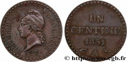 Un centime Dupré, IIe République 1851 Paris F.101/7