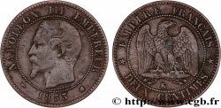 Deux centimes Napoléon III, tête nue 1853 Bordeaux F.107/6