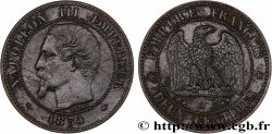 Deux centimes Napoléon III, tête nue 1854 Paris F.107/9