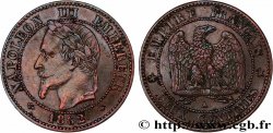 Deux centimes Napoléon III, tête laurée, buste définitif 1862 Paris F.108A/4