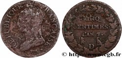 Cinq centimes Dupré, grand module 1799 Lyon F.115/69