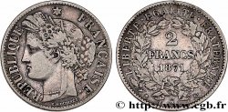 2 francs Cérès, avec légende 1871 Paris F.265/4