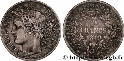 5 francs Cérès, IIe République 1849 Strasbourg F.327/3