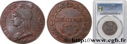 Décime Dupré, petit module 1796 Paris F.126/1 SPL64 PCGS