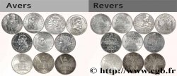 Lot de 10 pièces de 100 francs commémoratives - - F.-/