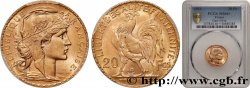 20 francs or Coq, Liberté Égalité Fraternité 1911 Paris F.535/5