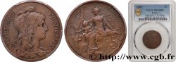 5 centimes Daniel-Dupuis, Flan Mat 1898  F.119/6