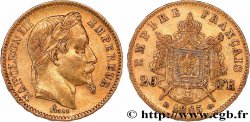 20 francs or Napoléon III, tête laurée 1865 Strasbourg F.532/12