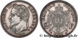 2 francs Napoléon III, tête laurée 1869 Strasbourg F.263/11