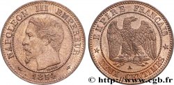 Deux centimes Napoléon III, tête nue 1854 Paris F.107/9