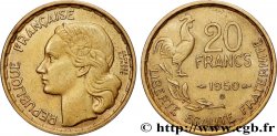 20 francs Georges Guiraud, 4 faucilles 1950 Beaumont-Le-Roger F.401/3