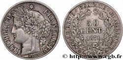50 centimes Cérès, IIIe République 1871 Bordeaux F.189/2