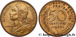 50 centimes Marianne, col à 4 plis 1963 Paris F.197/5