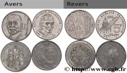 Lot de Quatre pièces de 5 francs Commémoratives n.d.  F.342/2