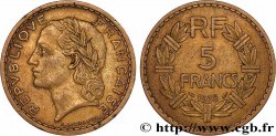 5 francs Lavrillier en bronze-aluminium 1938  F.337/1
