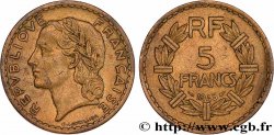 5 francs Lavrillier, bronze-aluminium 1945 Castelsarrasin F.337/6