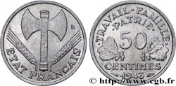 50 centimes Francisque, légère 1943  F.196/2