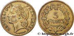 5 francs Lavrillier, bronze-aluminium 1946 Castelsarrasin F.337/8